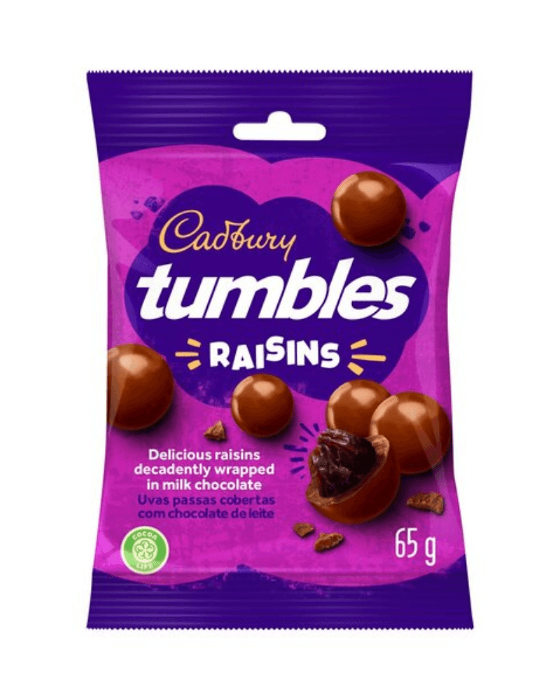 Cadbury Tumbles Raisins (36 × 65g)