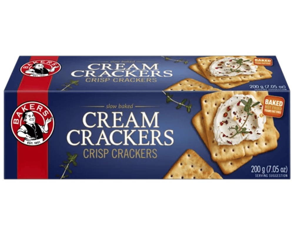 Bakers Cream Crackers Original (12x200g)