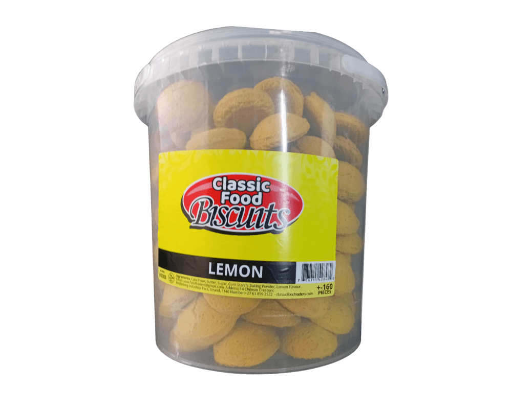 Classic Foods Bucket Lemon Biscuits (1x160pcs+)