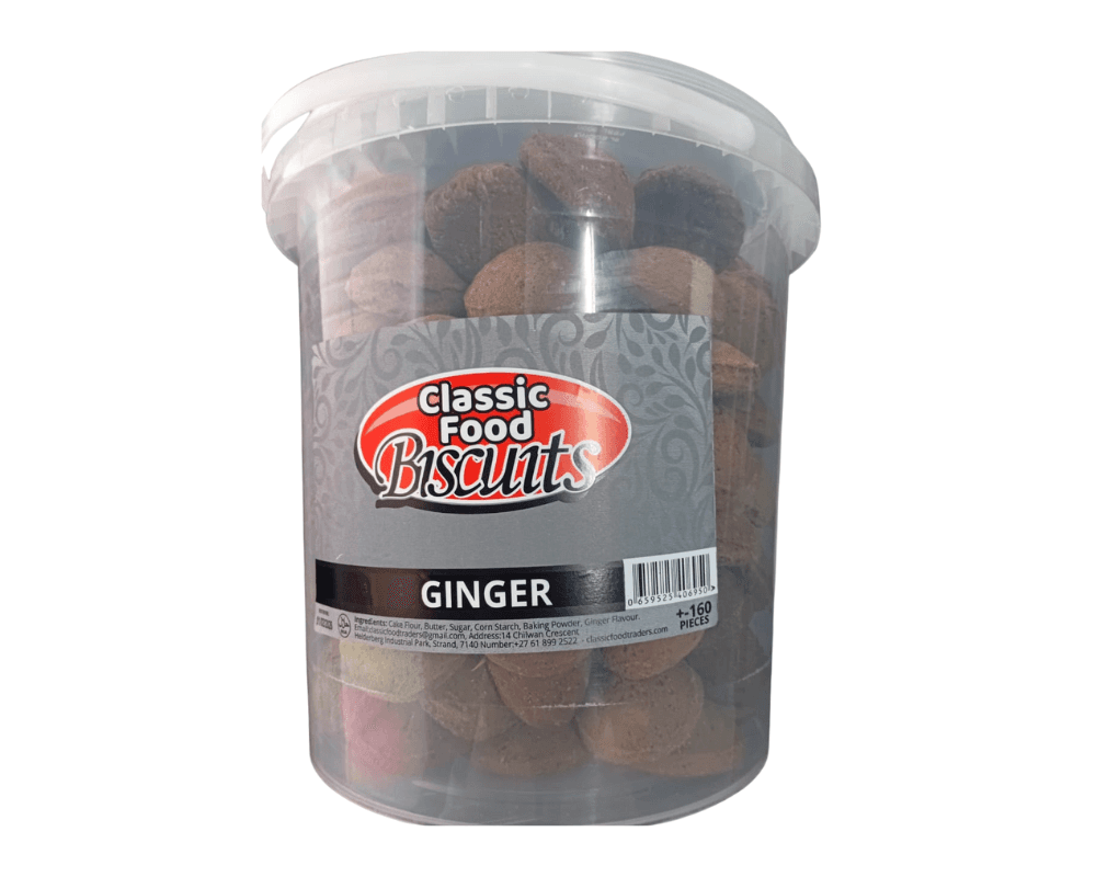 Classic Foods Bucket Ginger Biscuits (1x160pcs+)