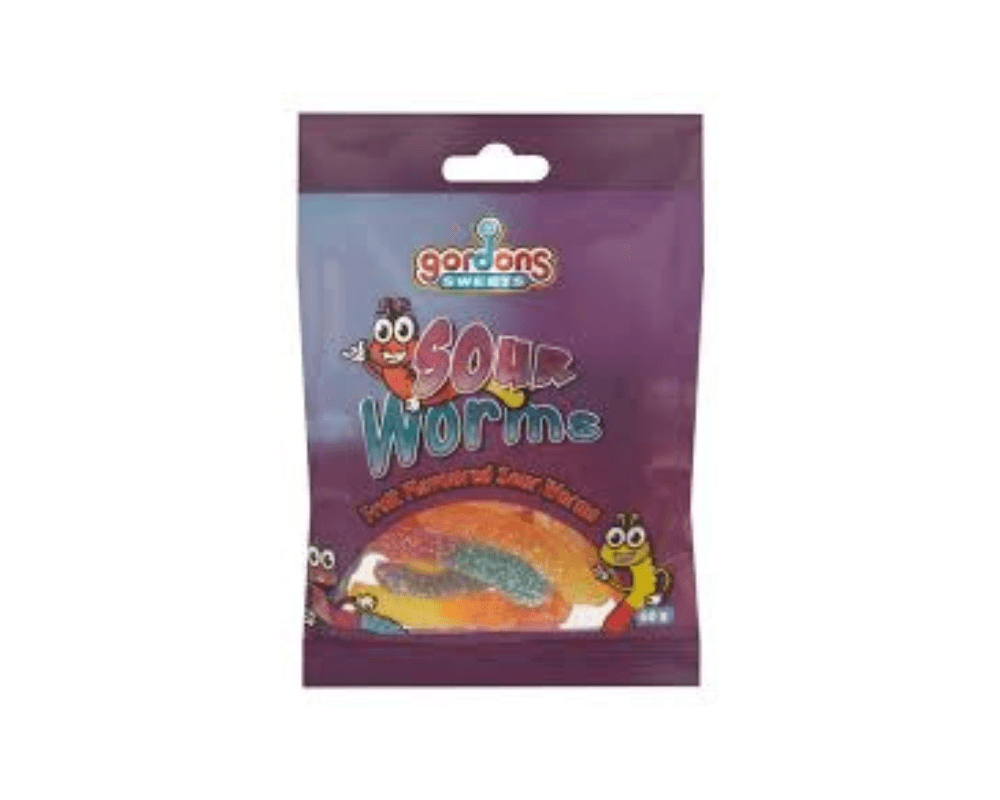 Gordons Sweets Sour Worms (24x60g)