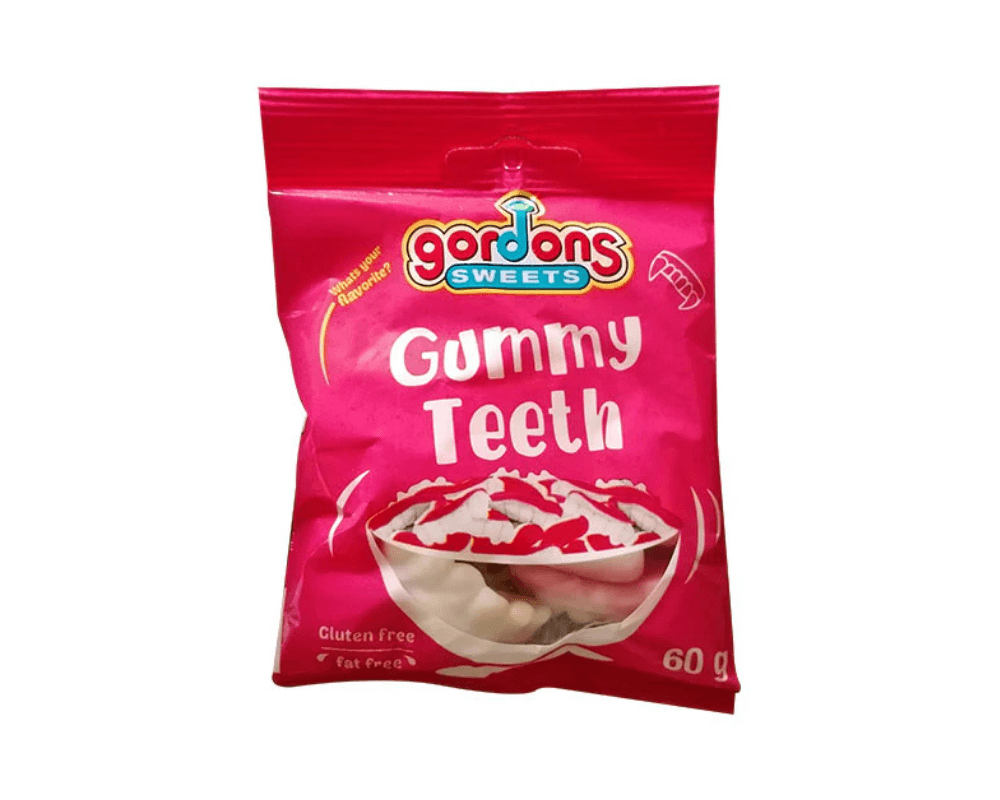 Gordons Sweets Gummy Teeth (24x60g)