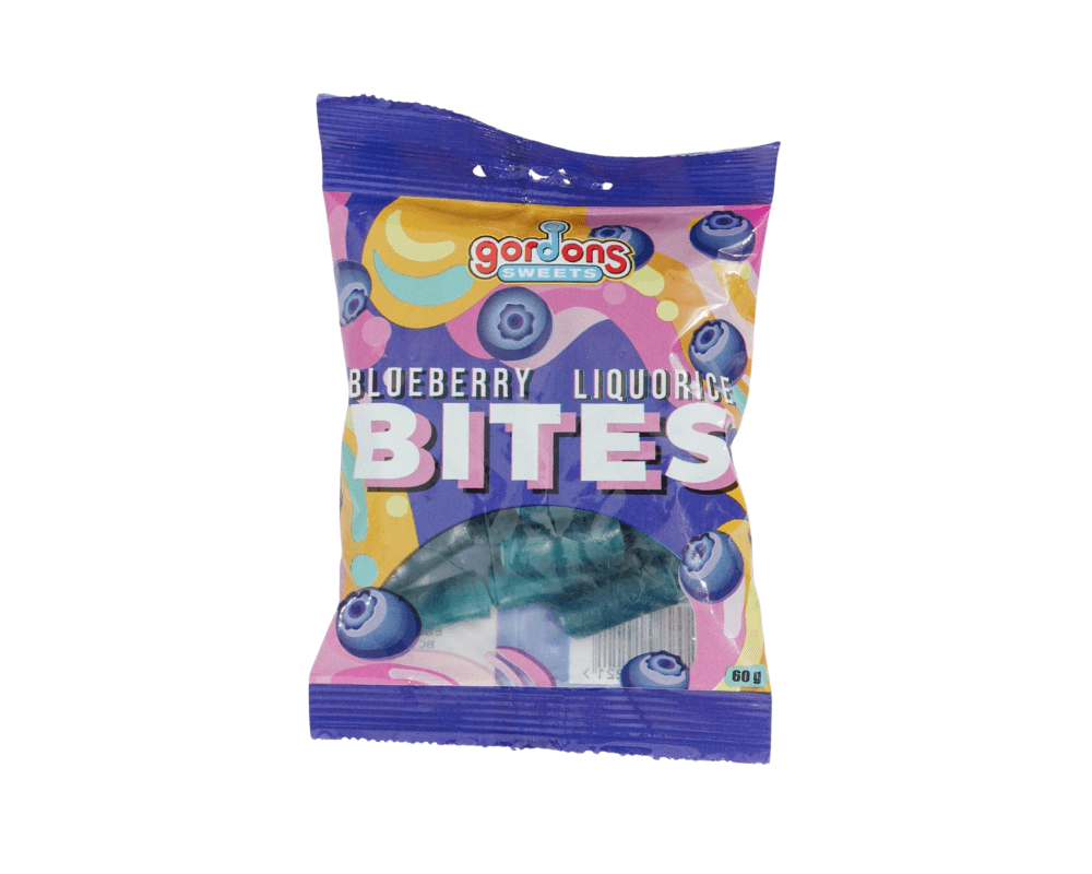 Gordons Sweets Blueberry Liq Bites (24x60g)
