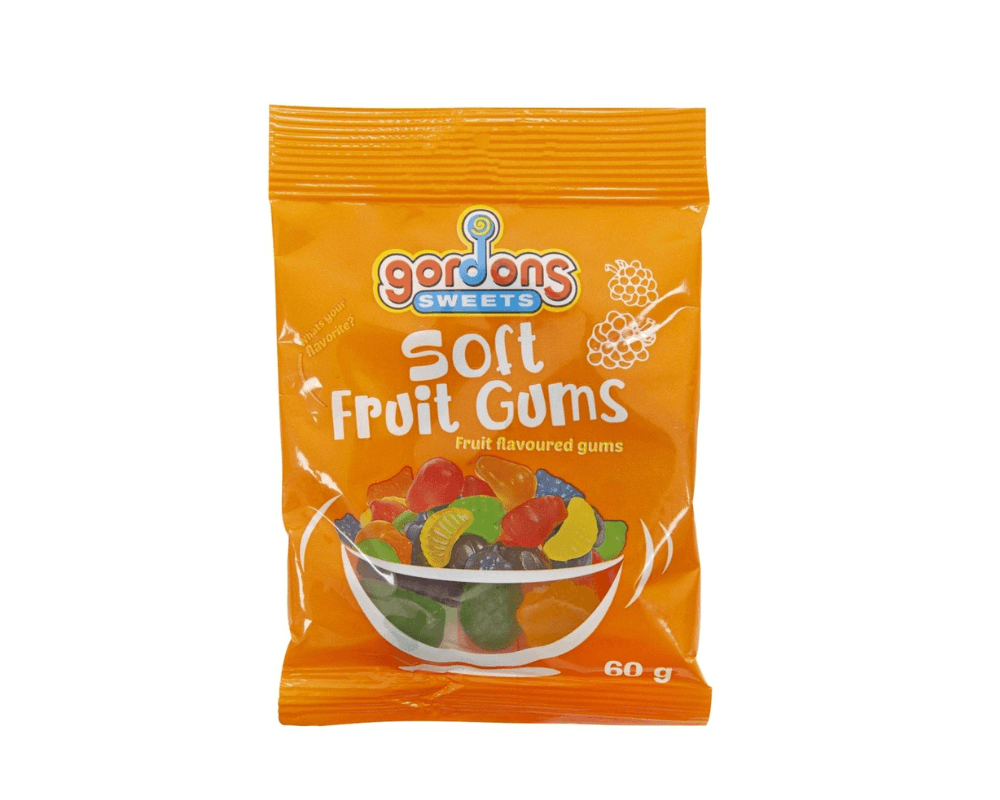 Gordons Sweets Foft Fruit Gums (24x60g)