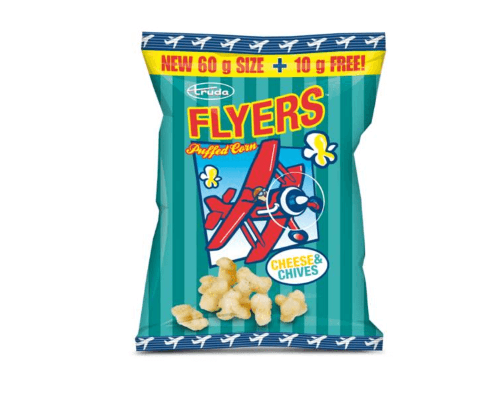 Flyers Puffed Corn Cheese & Chives (50x20g)