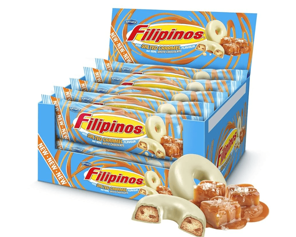 Artiach Filipinos Salted Caramel & White Choc (12x128g)