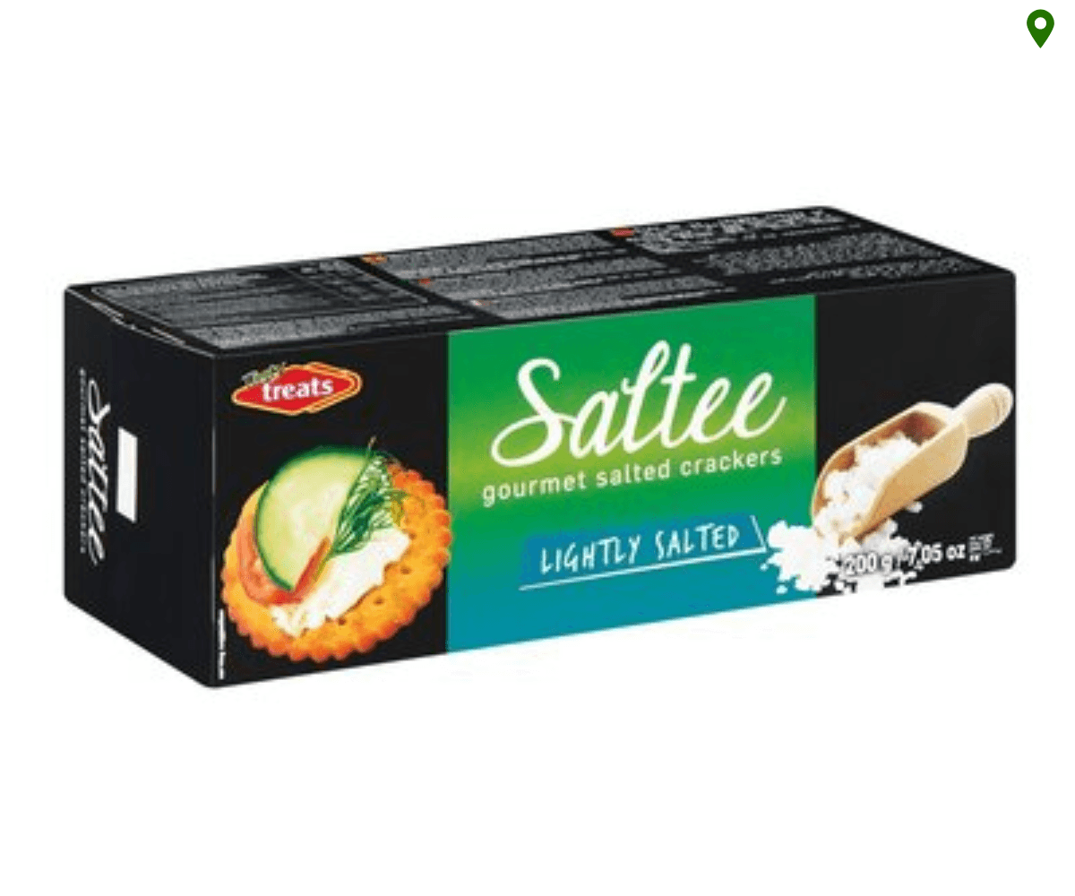 Tasty Treats Saltee Lightly Salted Crackers (1x200g)